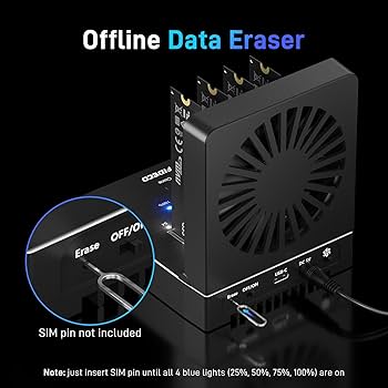 Amazon.com: FIDECO M.2 NVMe Cloner Dock, 4-Bay NVMe Cloner